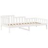 vidaXL Lit de jour avec toit sans matelas blanc 80x200 cm bois massif