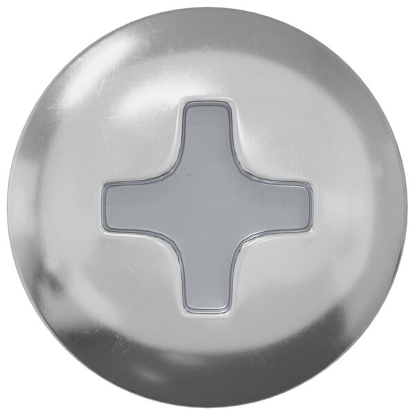 vidaXL Vis en bois 2 pcs Argent&eacute; M4 x 28 mm Fer