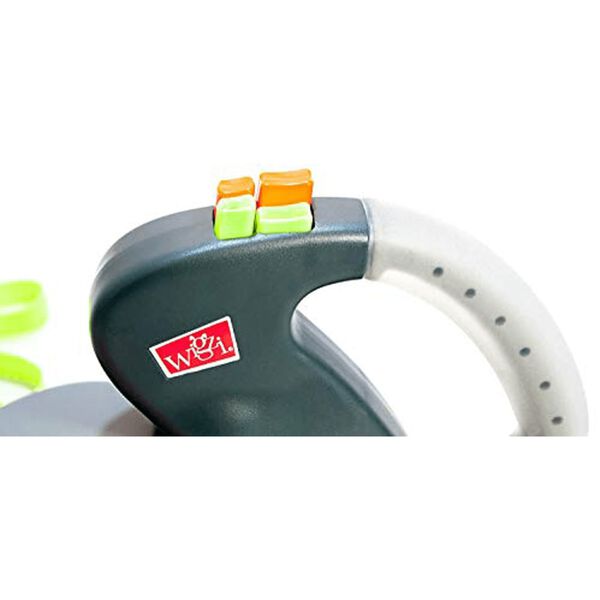 Wigzi Laisse double r&eacute;tractable pour chien 3.0 Gel Gris