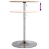 vidaXL Table de bar &Oslash;60x89,5 cm bois massif de ch&ecirc;ne