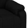 vidaXL Fauteuil inclinable Noir Tissu