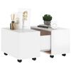 vidaXL Table basse blanc brillant 60x60x38 cm bois d'ingénierie