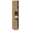 vidaXL Armoire de bain ch&ecirc;ne artisanal 32x34x188,5cm bois d'ing&eacute;nierie