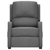 vidaXL Fauteuil de massage Gris clair Tissu