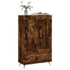 vidaXL Buffet haut ch&ecirc;ne fum&eacute; 69,5x31x115 cm bois d'ing&eacute;nierie