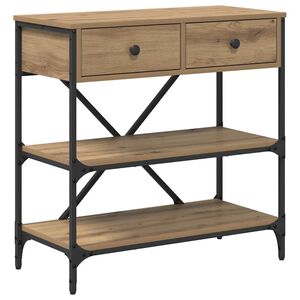 vidaXL Table console Marron 75 x 34,5 x 75 cm bois