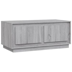vidaXL Table basse sonoma gris 102x50x44 cm bois d'ing&eacute;nierie