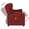 vidaXL Fauteuil de massage inclinable &agrave; 3 places rouge bordeaux tissu