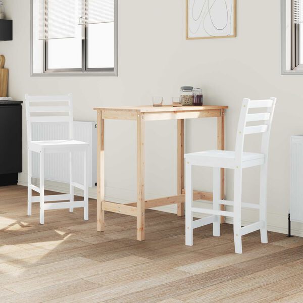 vidaXL Chaises de salle &agrave; manger 2 pcs Blanc 40 x 47,5 x 99,5 cm