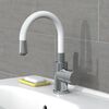 EISL Mitigeur de lavabo FLEXO chrome-blanc