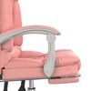 vidaXL Fauteuil de massage inclinable de bureau Rose Similicuir