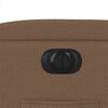 vidaXL Fauteuil inclinable électrique marron tissu