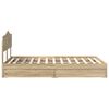 vidaXL Lit de Rangement Ch&ecirc;ne Sonoma 135 x 190 cm Bois d'ing&eacute;nierie