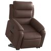 vidaXL Fauteuil inclinable &eacute;lectrique marron similicuir
