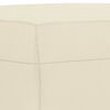 vidaXL Repose-pied Crème 70x55x41 cm Similicuir