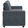 vidaXL Canapé causeuse gris foncé 140 cm velours