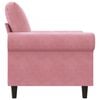 vidaXL Fauteuil Rose 60 cm Velours