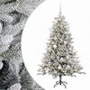 vidaXL Sapin de No&euml;l artificiel avec boules 120 cm 150 LED Blanc chaud