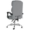vidaXL Fauteuil inclinable de bureau Gris clair Tissu