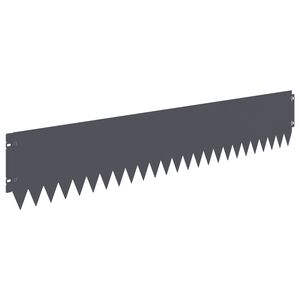 vidaXL Bordure de Pelouse 20 pc 103 x 20 cm Acier Anthracite