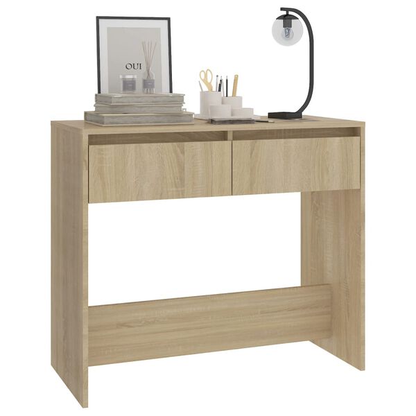 vidaXL Table console chêne sonoma 89x41x76,5 cm bois d'ingénierie