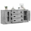 vidaXL Buffets 3 pcs gris b&eacute;ton bois d'ing&eacute;nierie