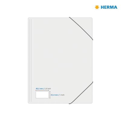 HERMA Étiquettes permanentes PREMIUM A4 48,5x25,4 mm 100 Feuilles