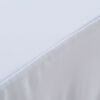 vidaXL Nappes élastiques de table avec jupon 2 pcs 243x76x74cm Blanc