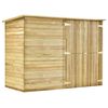 vidaXL Abri &agrave; v&eacute;lo de jardin 232x110x170 cm Bois de pin impr&eacute;gn&eacute;