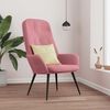 vidaXL Chaise de relaxation Rose Velours