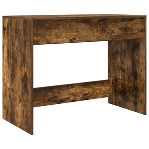 vidaXL Bureau avec tiroir Ch&ecirc;ne fum&eacute; 100 x 50 x 78 cm
