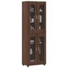 vidaXL Haut Armoire avec &eacute;tag&egrave;re FLORIN Ch&ecirc;ne brun 60 x 35 x 182 cm