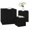 vidaXL Table Gigogne 3 pcs Chêne noir Bois d'ingénierie
