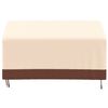 vidaXL Housse de banc 3 places beige 159x84x56/81 cm oxford 600D