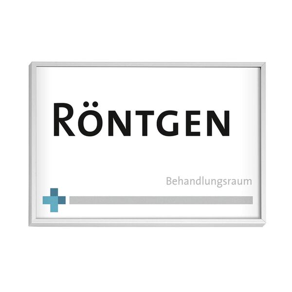 MOEDEL Plaque de porte Madrid A6 Argent&eacute;