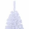 vidaXL Sapin de No&euml;l artificiel avec 300 LED Blanc 210 cm PVC et Acier