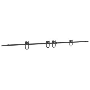 vidaXL Kit de quincaillerie de porte coulissante 366 cm acier noir