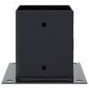 vidaXL Bases de poteau carr&eacute;es 4 pcs anthracite 101x101 mm