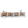 vidaXL Armoires murales 2 pcs Blanc 100x36,5x35 cm Bois d'ing&eacute;nierie