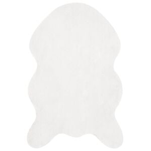 vidaXL Tapis en Fourrure Synth&eacute;tique de Lapin Olite Blanc 50 x 80 cm