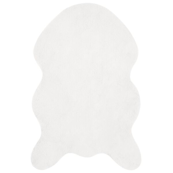 vidaXL Tapis en Fourrure Synth&eacute;tique de Lapin Olite Blanc 50 x 80 cm