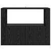 vidaXL Buffet Ch&ecirc;ne noir 80 x 30 x 60 cm Bois d'ing&eacute;nierie