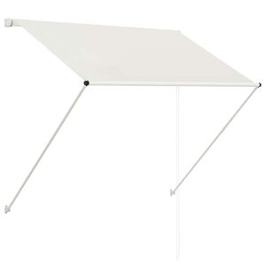 vidaXL Auvent r&eacute;tractable 150x150 cm Cr&egrave;me