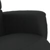 vidaXL Fauteuil inclinable avec repose-pieds noir similicuir