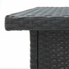 vidaXL Ensemble de bar de jardin 5 pcs avec coussins noir poly rotin