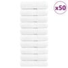 vidaXL Serviettes d'invit&eacute; de qualit&eacute; sup&eacute;rieure SOLUND 50 pcs blanc