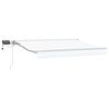vidaXL Cadre de store manuel avec LEDs Blanc 3 x 2,5 m