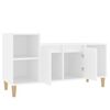 vidaXL Meuble TV Blanc 100x35x55 cm Bois d'ing&eacute;nierie