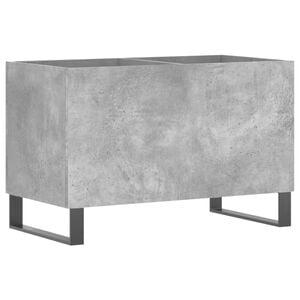 vidaXL Armoire &agrave; disques gris b&eacute;ton 74,5x38x48 cm bois d'ing&eacute;nierie
