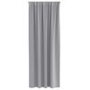 vidaXL Rideaux occultants avec anneaux 2 pcs Gris clair 260 x 140 cm